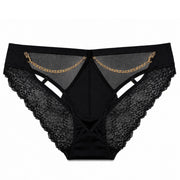 Frowzer Fantasy Wear Luxury Lingerie Gold Zincir Detaylı Seksi Külot-Siyah