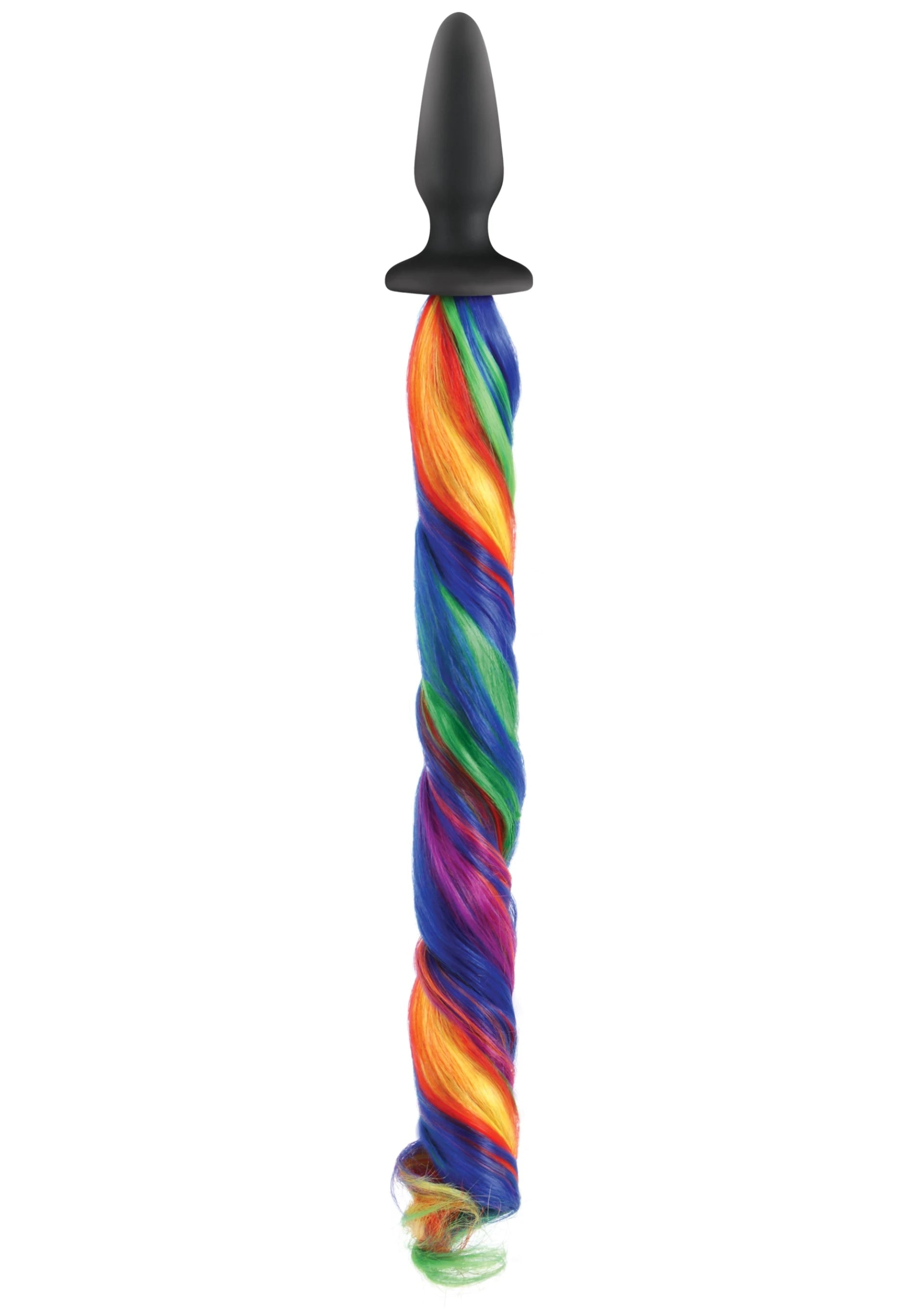 NS Novelties Unicorn Tails Kuyruklu Silikon Anal Plug Black