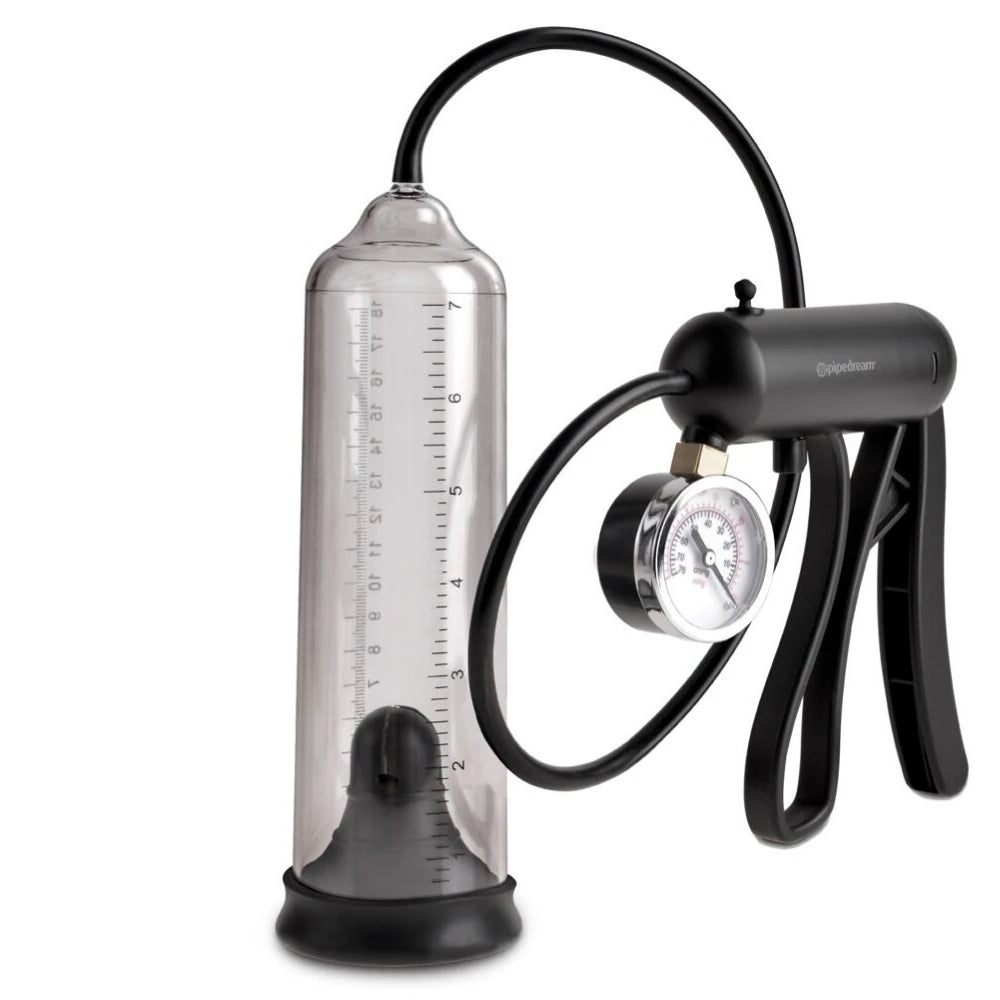 Pipedream Pump Worx Pro-Gauge Power Basınç Göstergeli Penis Pompası