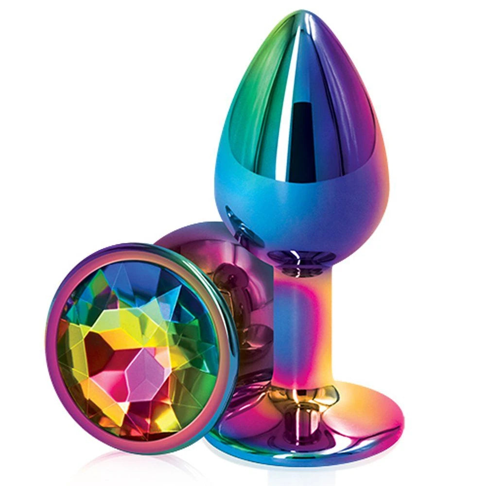 Frowzer Rainbow Hot Cooling Red Small Anal Metal Plug