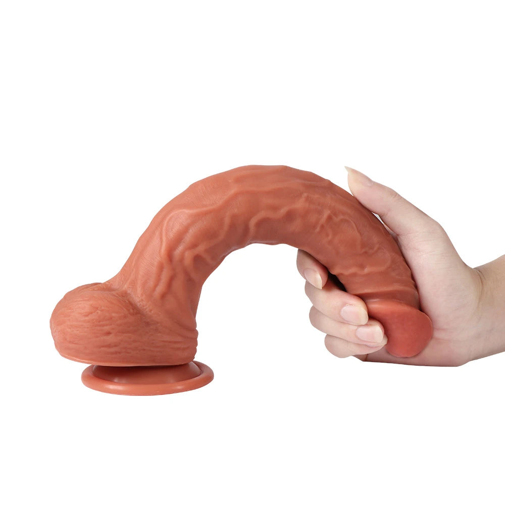 Xise Dildo Series Len Lounger Natural Doku 26.5 cm Büyük Realistik Penis