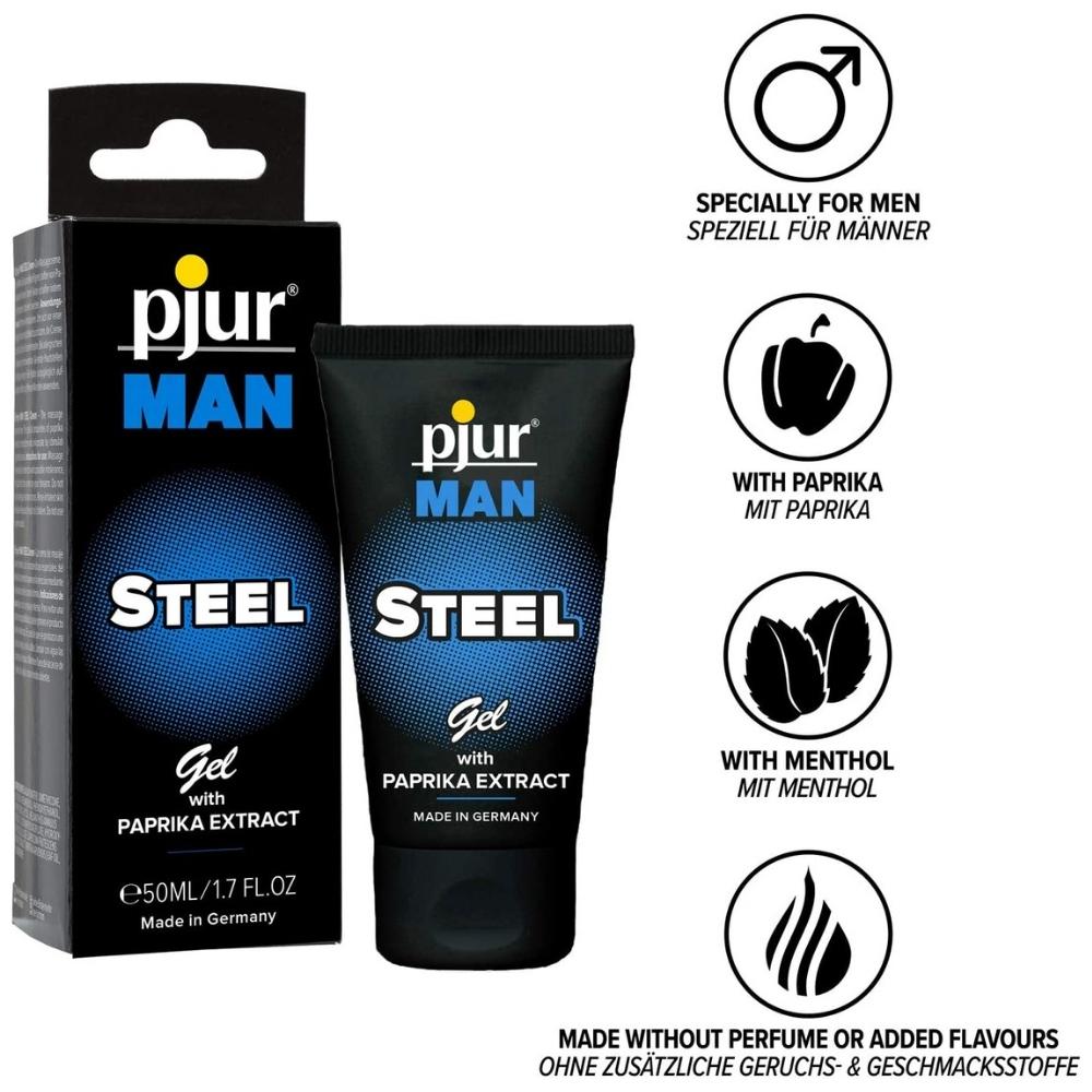 Pjur Man Steel Gel Raprika Extract Cilt Besleyici Krem 50 Ml.
