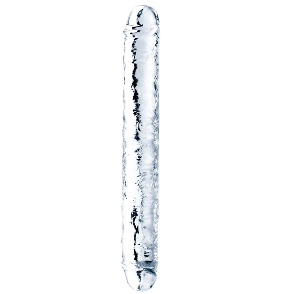 Lovetoy Flawless Clear 30 cm Double Dildo Çift Taraflı Penis LV310018