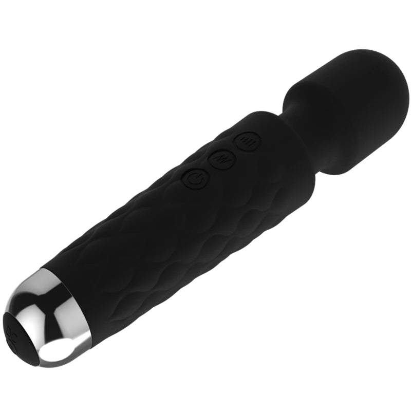 Frowzer Massage Vibes Black Ultra Güçlü 20 Mod Usb Şarjlı Masaj Vibratör