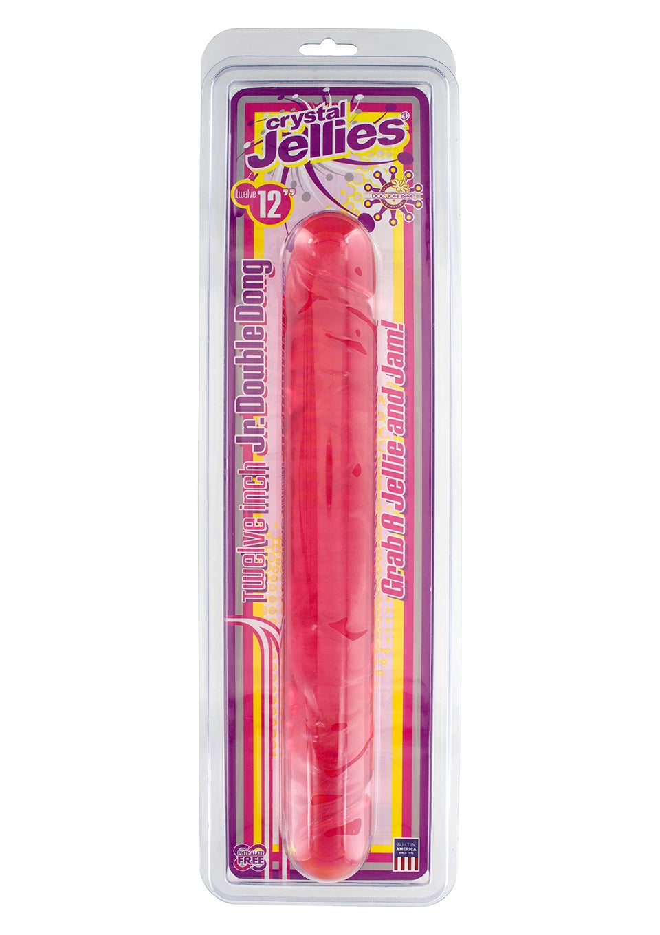 Doc Johnson Crystal Jellies 30 Cm Çift Taraflı Realistik Jel Penis