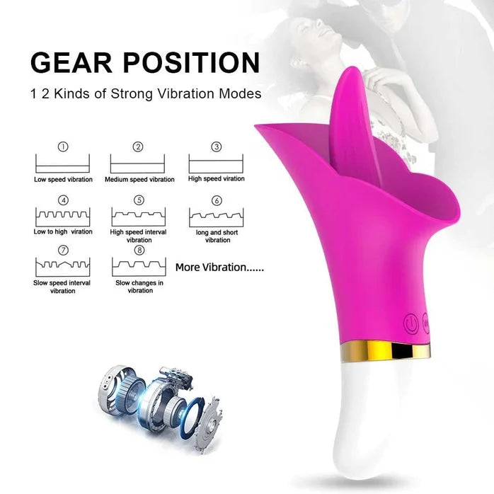 Frowzer Pixi Tongue Vibe 12 Modlu Dil Vibratör