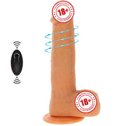 ToyJoy Naked Beaded Dildo Silicone Dönebilen Hareketli Penis 21 Cm
