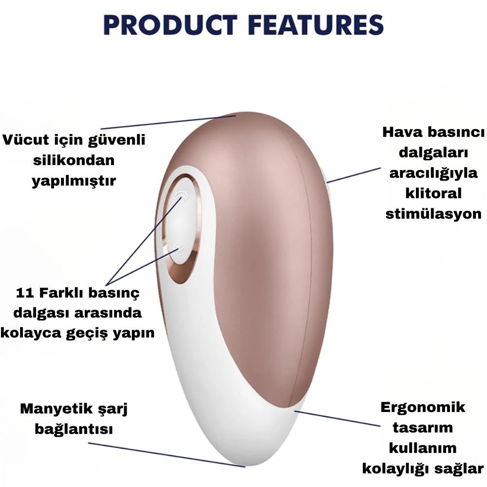 Satisfyer Deluxe Air Pulse Stimulator Emiş Güçlü Vibratör