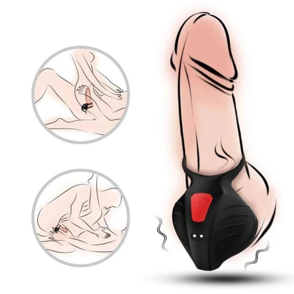 Frowzer Fun Bag Titreşimli Testis ve Penis Halkası