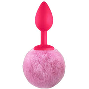 Frowzer Luxury Pink Silicone Bunny Tail Lilac Kuyruklu Anal Plug