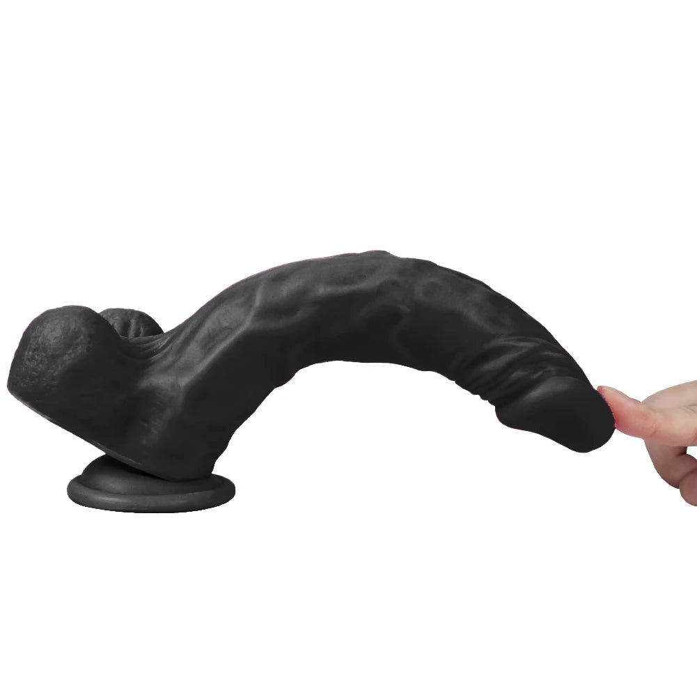 Xise Dildo Series Victory Hero 24 cm Realistik Penis XS-WBC10005-Black