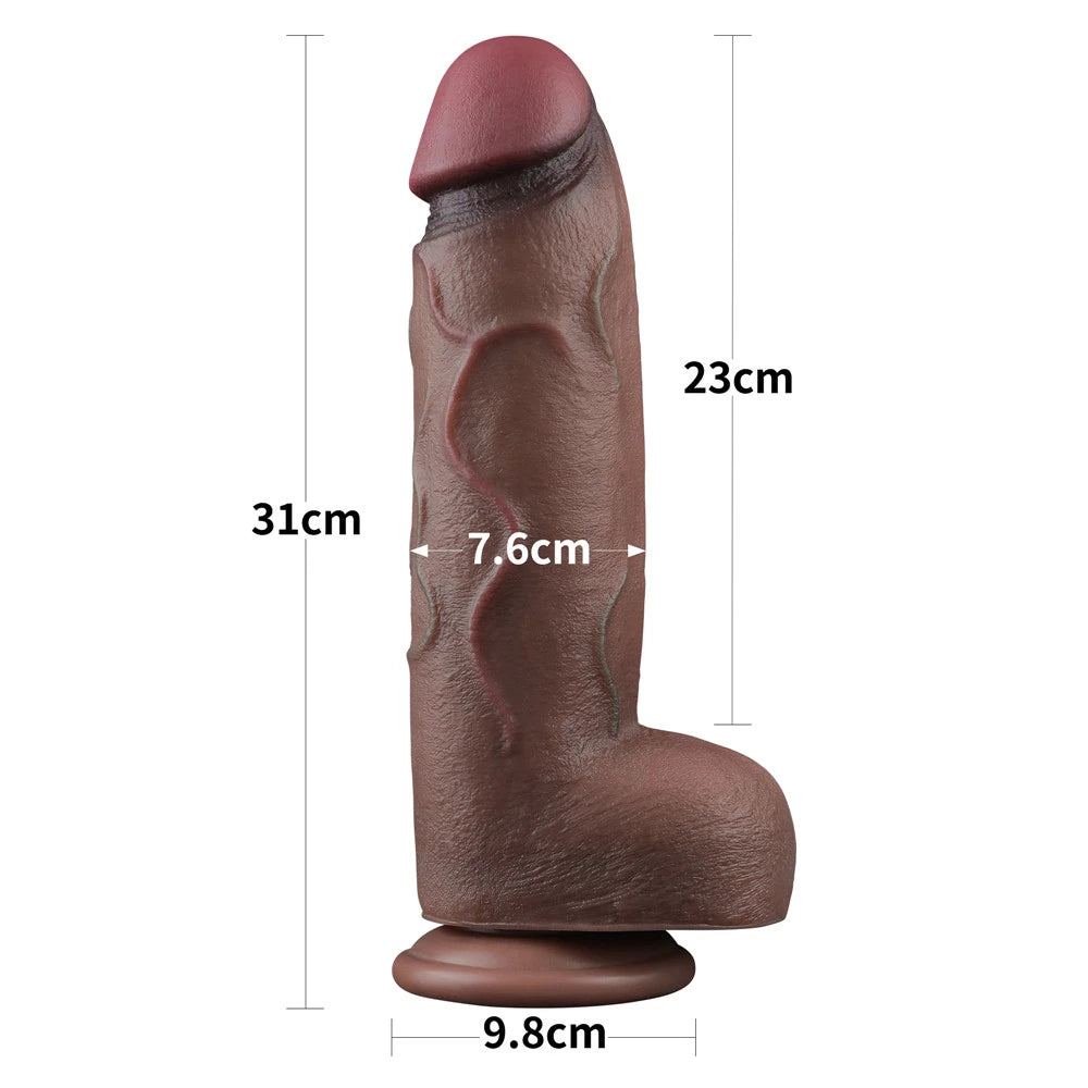 Lovetoy Dual Layered Silicone Cock 30 Cm Büyük Realistik Penis LV411063