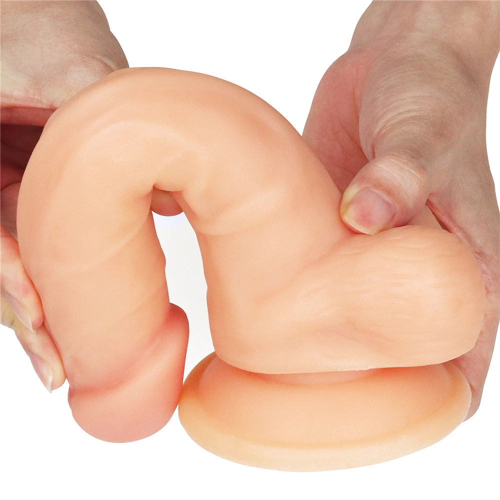 Lovetoy The Ultra Soft Dude 20 Cm Belden Bağlamalı Realistik Penis