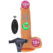 ToyJoy Naked Beaded Dildo Silicone Dönebilen Hareketli Kemerli Penis 21 Cm