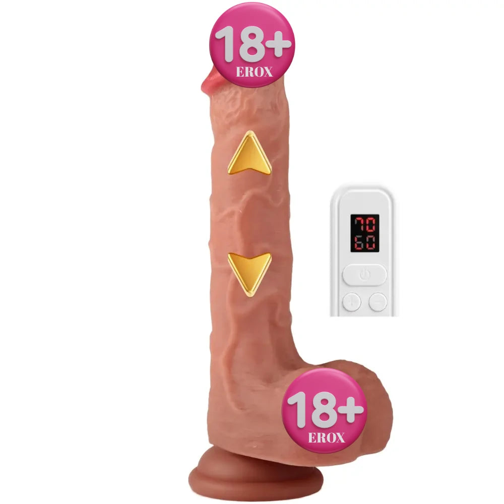 Frowzer The Dildo Brian Uzaktan Kumandalı İleri Geri Hareketli Realistik Vibratör