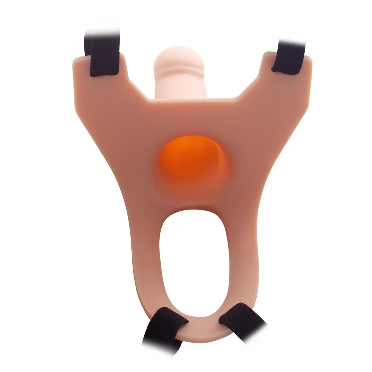 Hollow Strap-On Silicone Curved Dong İçi Boş Kemerli Penis 17 cm