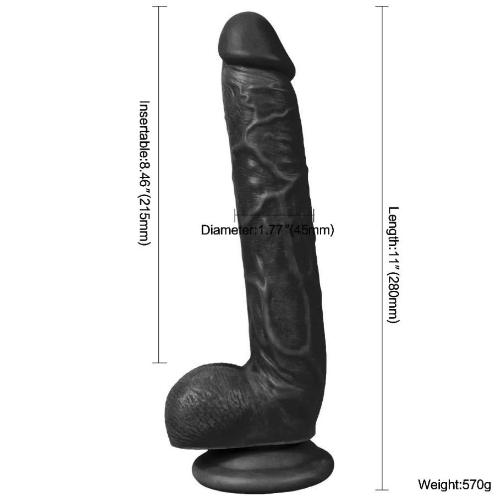 Xise Dildo Series Optimus 26 Cm Büyük Realistik Penis XS-WBC10028-Black