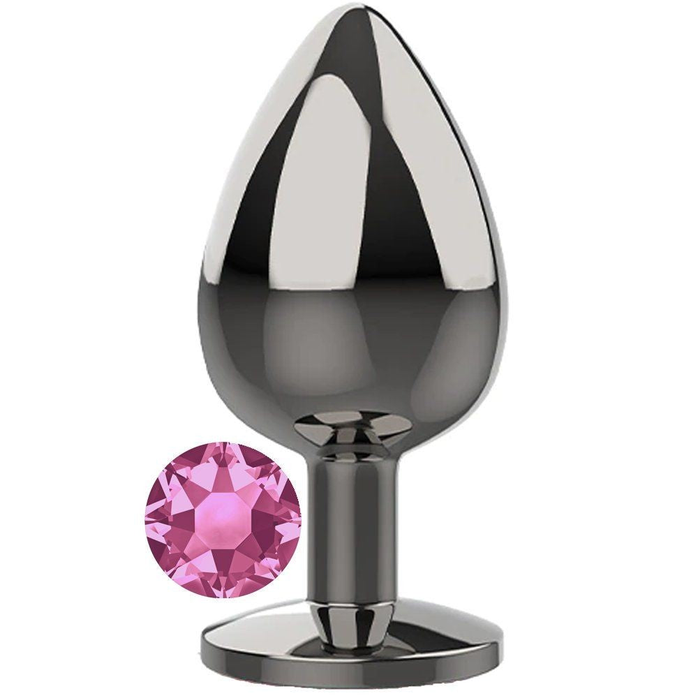 Erox Pink Jewellery Large Lüks Çelik Anal Plug