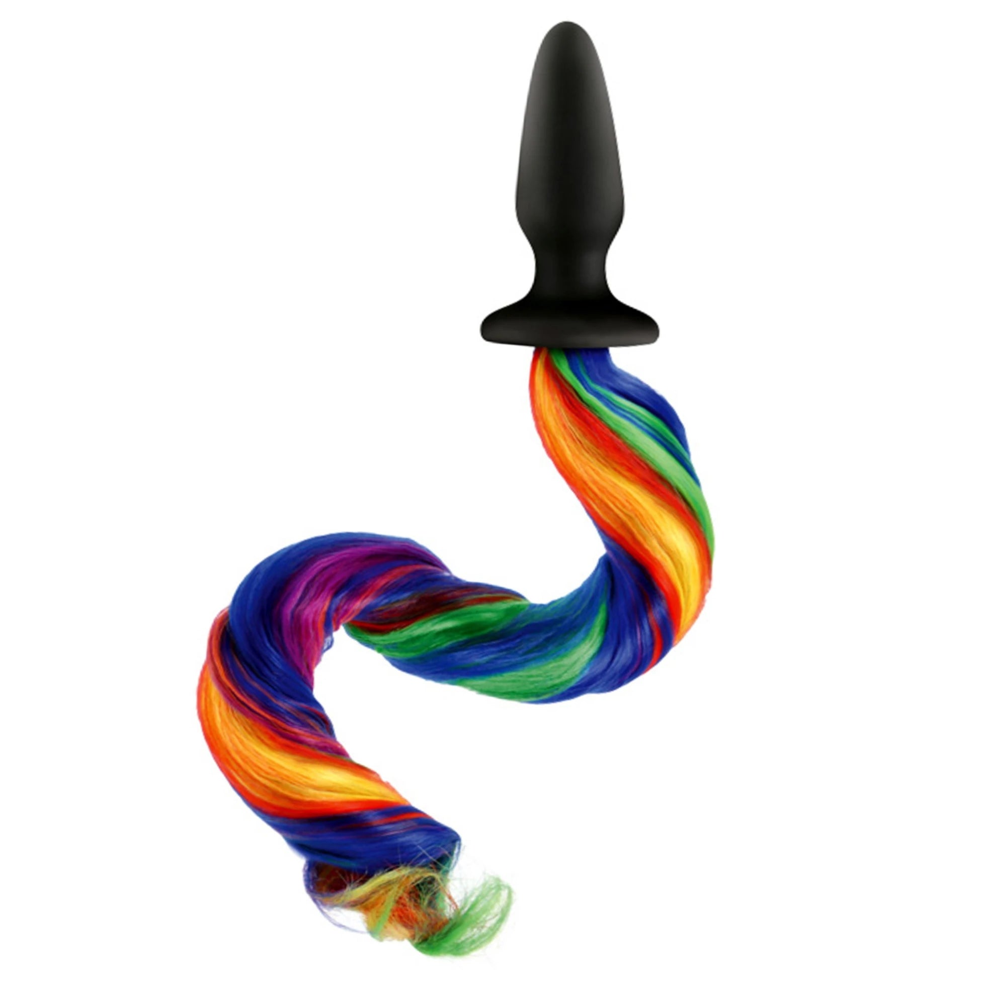 NS Novelties Unicorn Tails Kuyruklu Silikon Anal Plug Black