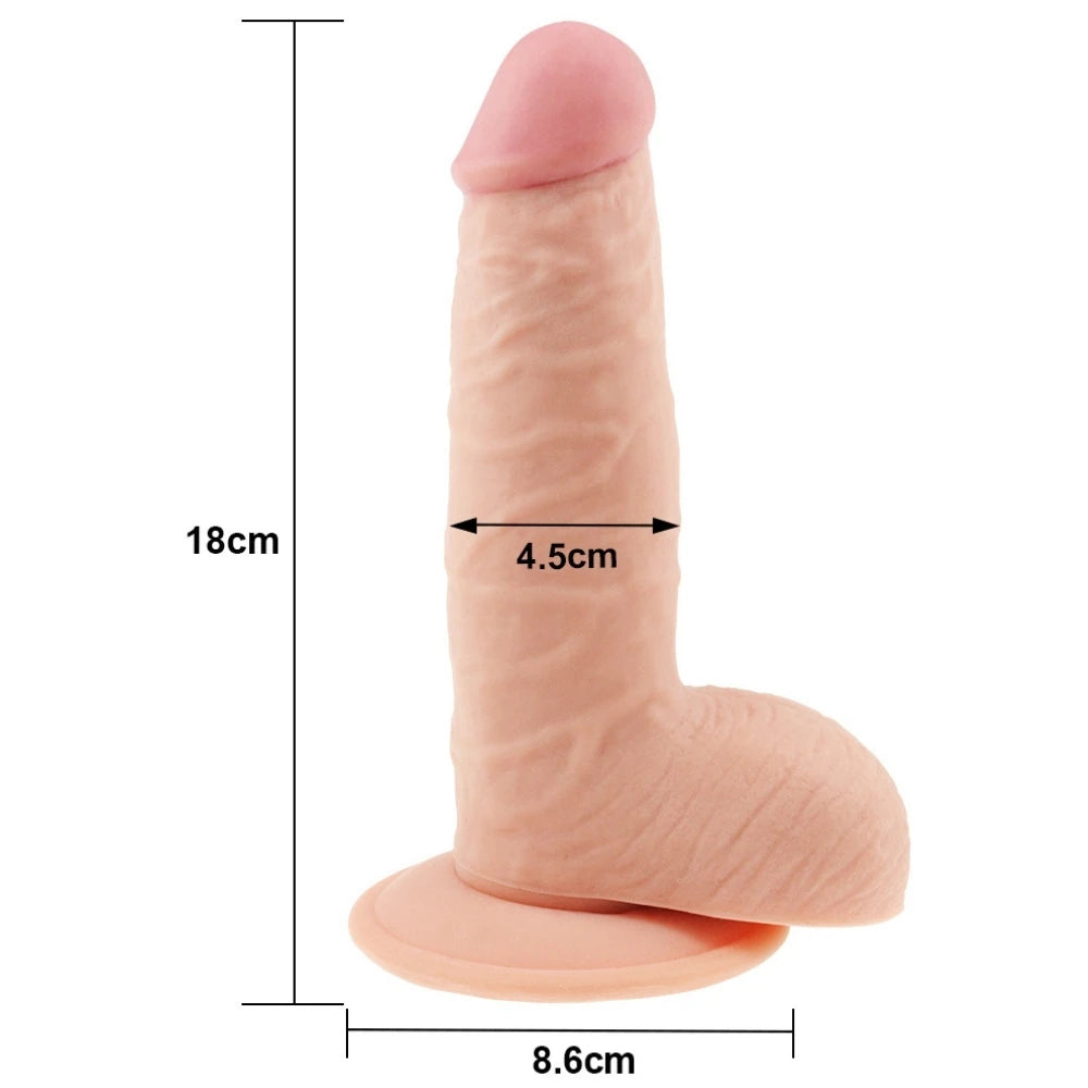 Lovetoy The Ultra Soft Dude Dildo 18 Cm Belden Bağlamalı Realistik Penis LV1084