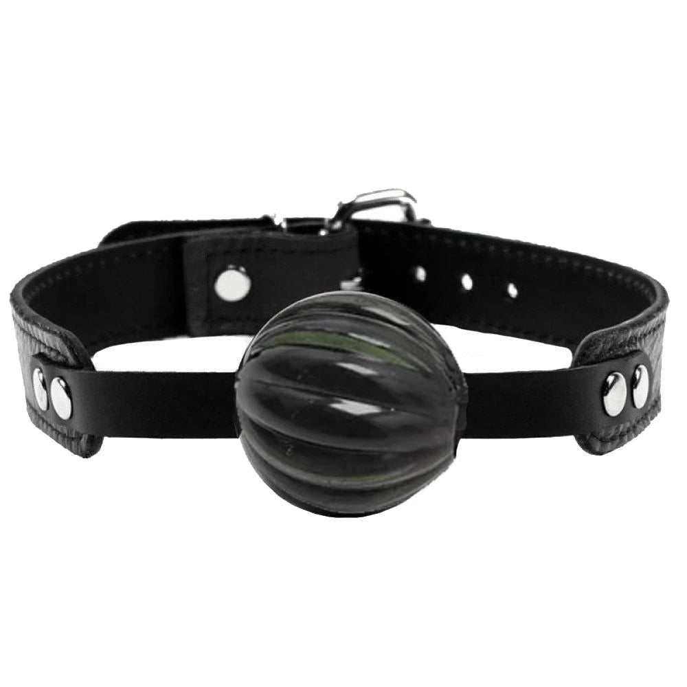 Frowzer Fetish Fantasy Series Master Blix Ball Gag Deri Ağız Topu-Siyah