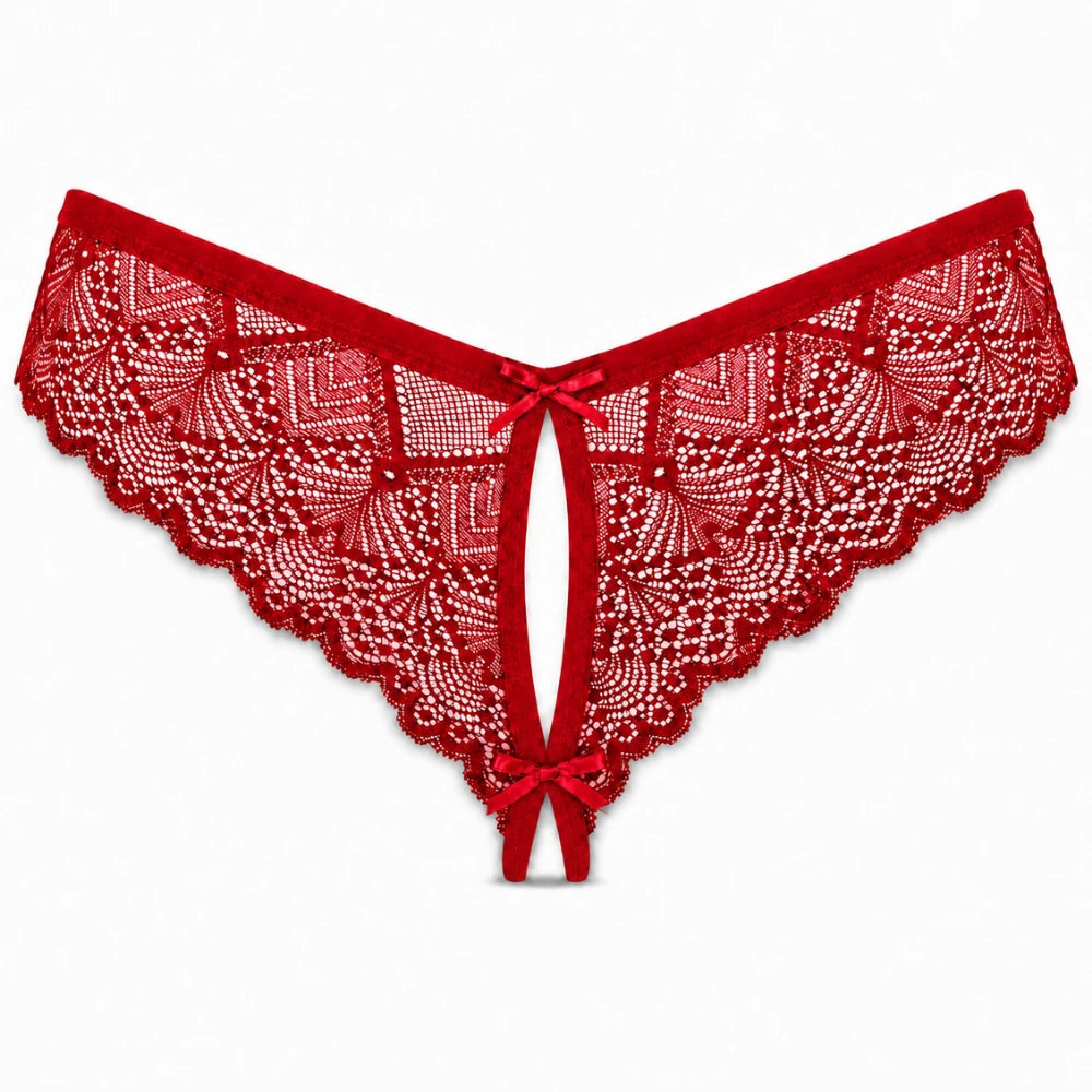 Frowzer Fantasy Wear Luxury Lingerie Brazilian Seksi Tanga-Kırmızı