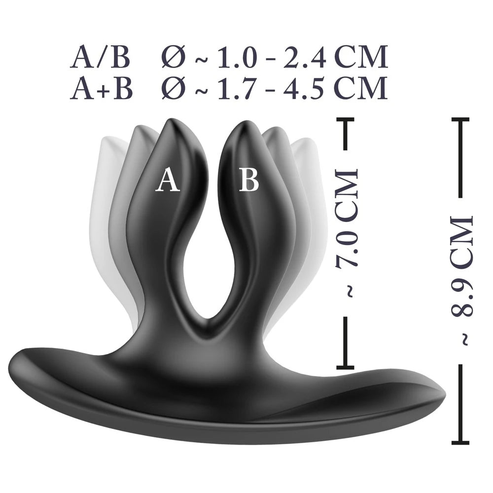 XouXou Vibrating Expander Butt Plug Uzaktan Kumandalı Anal Plug Vibratör