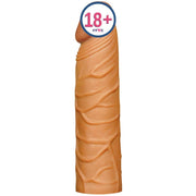 Lovetoy Pleasure X-Tender 3 cm Dolgulu Damarlı Melez Realistik Penis Kılıfı