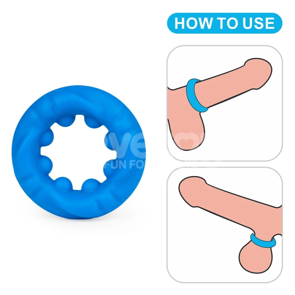 Lovetoy Pinnacle Pro Ridge Bump Stretcher Silikon Penis Halkası LV443012