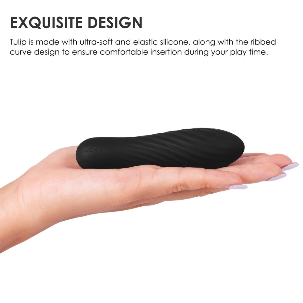Svakom Tulip 10 Modlu Güçlü Mini Vibratör-Black