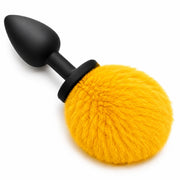 Frowzer Anal Fantasy Luxury Black Silicone Bunny Tail Yellow Kuyruklu Anal Plug