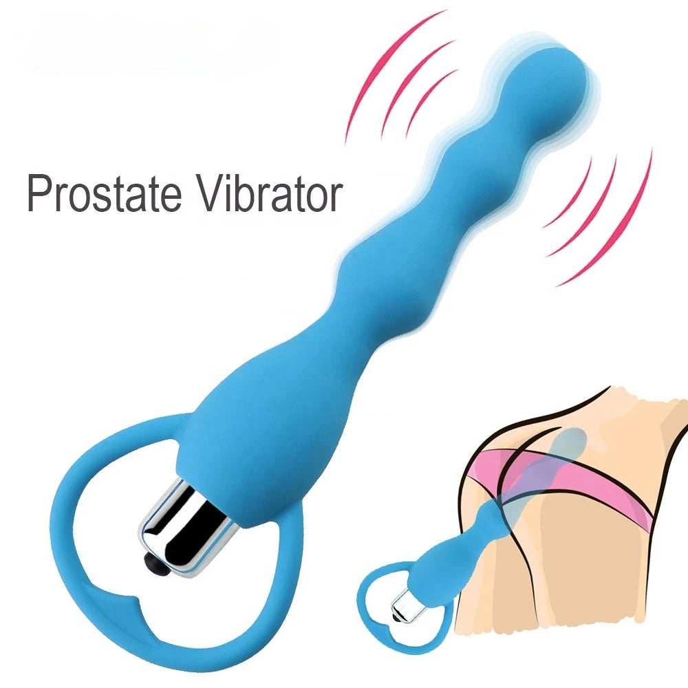 Frowzer Anal Fantasy Boğumlu 10 Mod Titreşimli Anal Vibratör-Blue