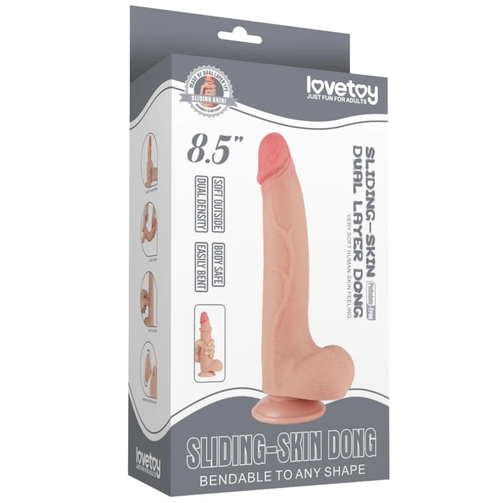 Lovetoy Sliding Skin Hareketli Deri Özellikli 22 Cm Realistik Penis LV317208