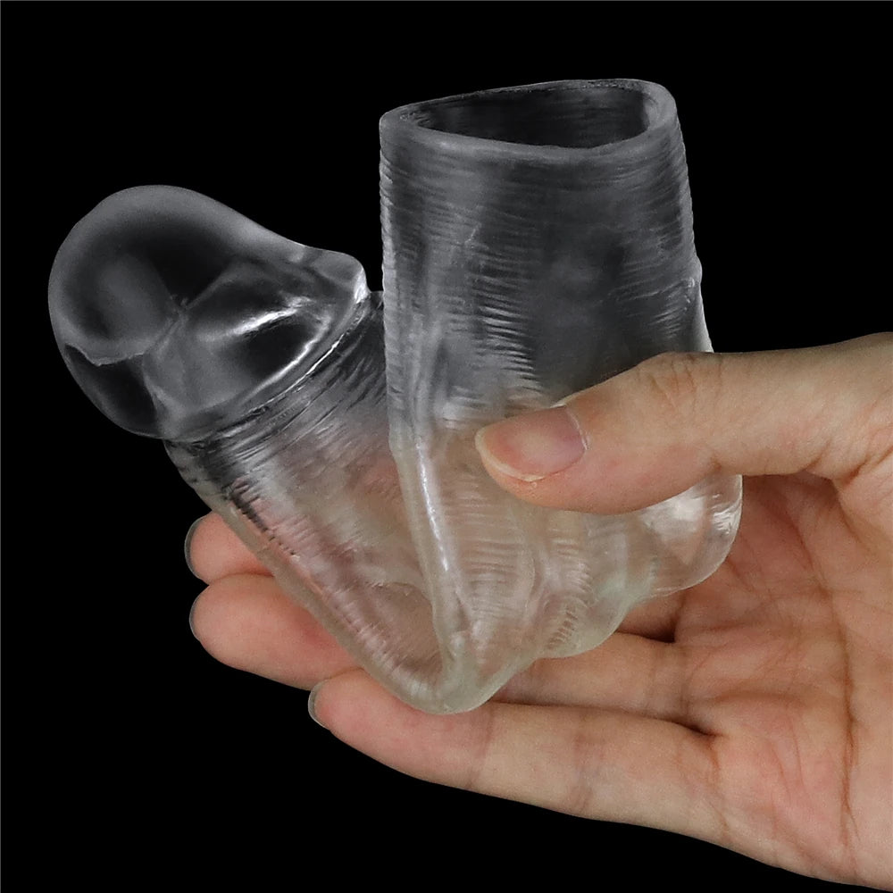 Lovetoy Flawless Clear 2.5 cm Dolgulu Şeffaf Penis Kılıfı