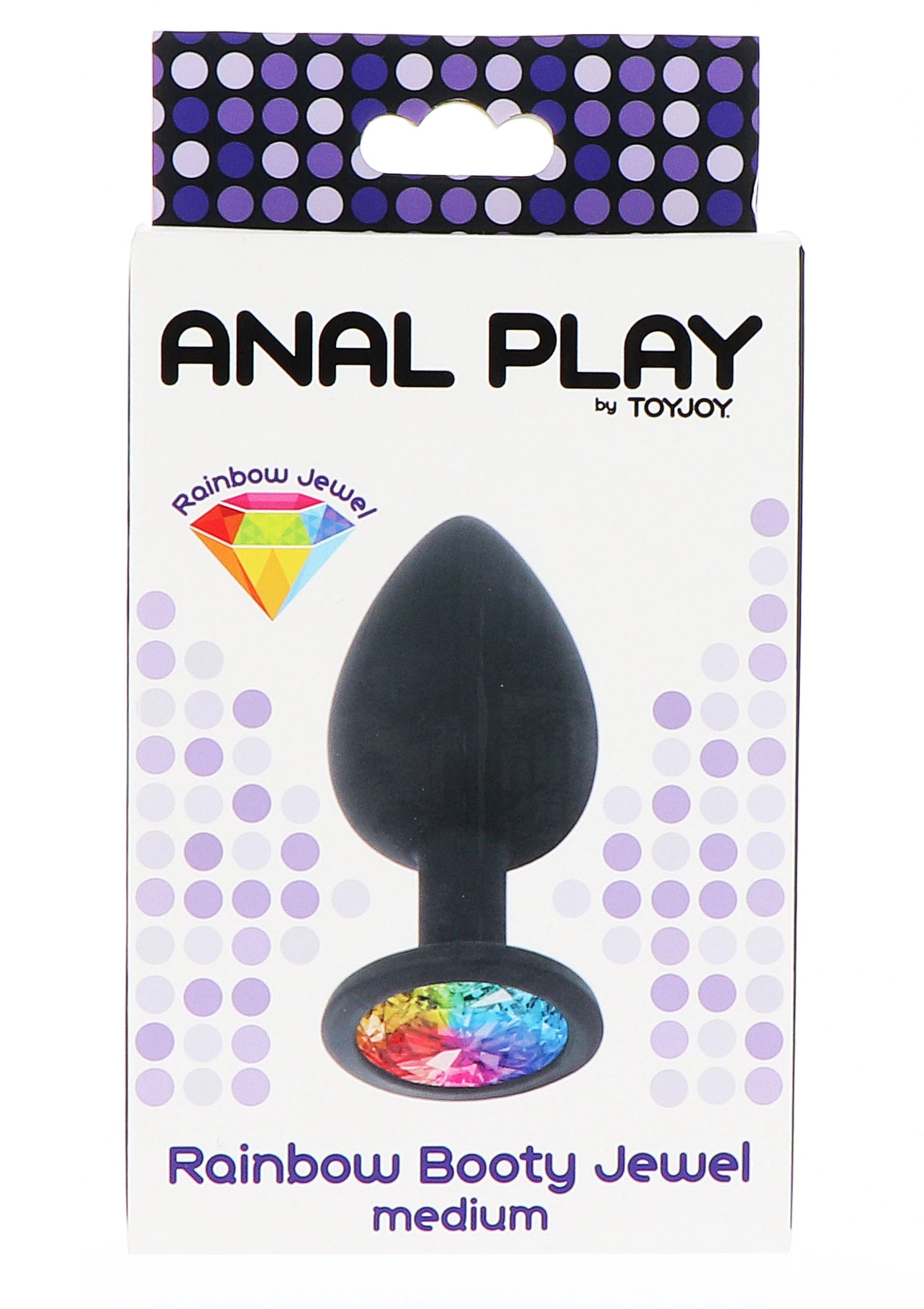 ToyJoy Anal Play Rainbow Booty Jewel Silikon Anal Plug-Medium