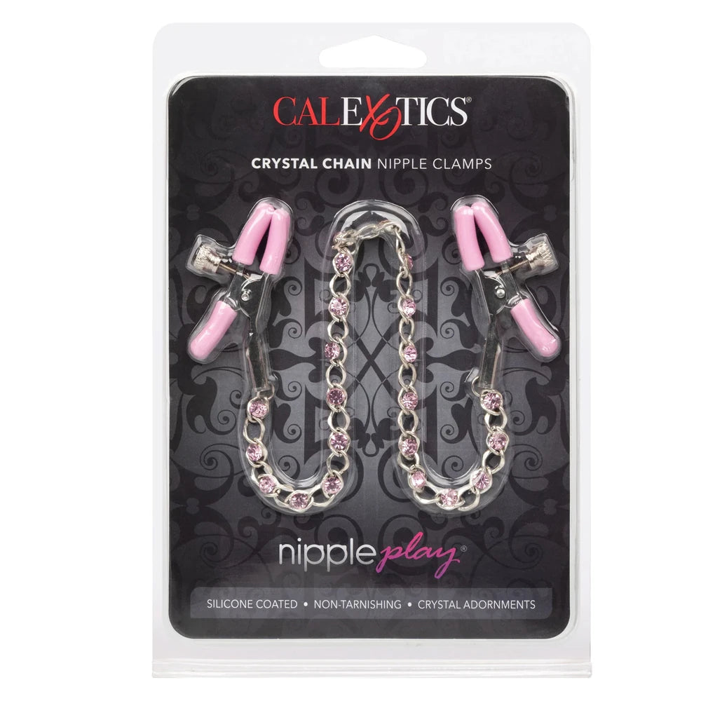 Calexotics Crystal Chain Nipple Clamps Göğüs Klipsi