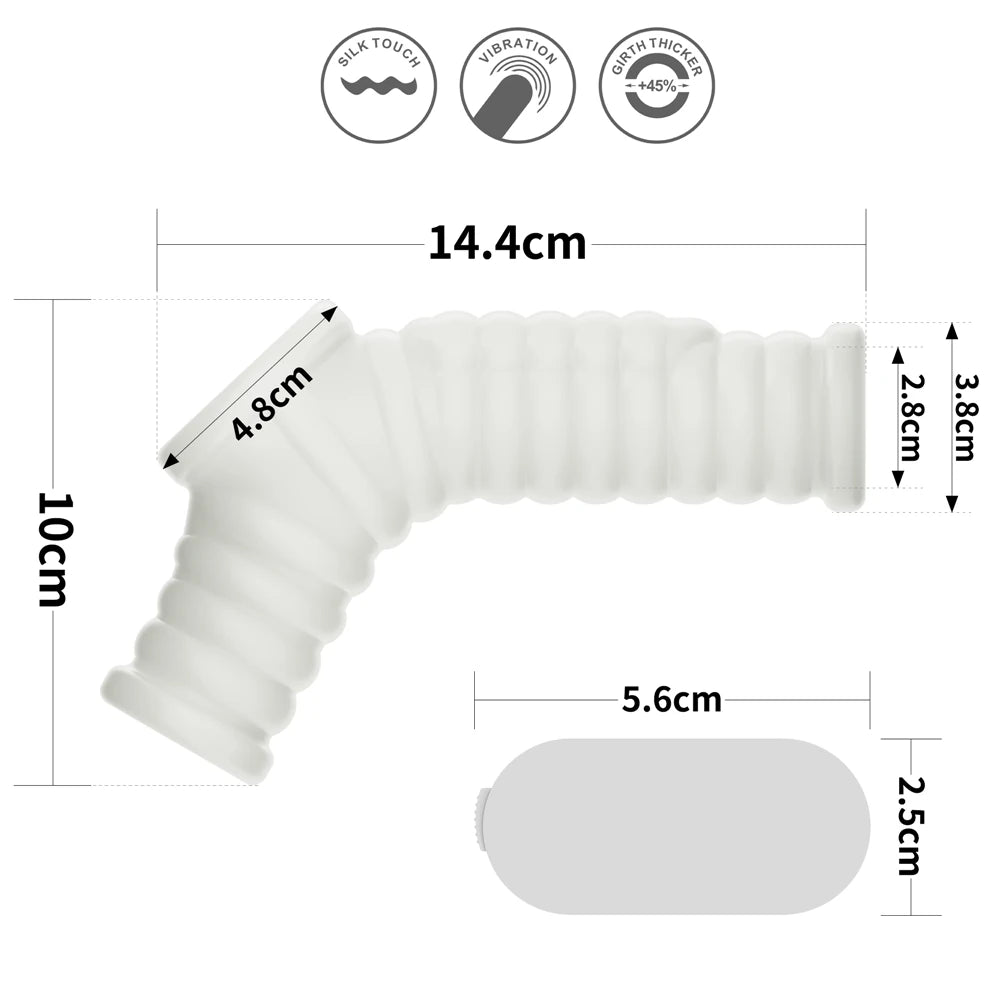 Lovetoy Vibrating Silk Knights Ring Scrotum Sleeve Titreşimli Penis Kılıfı LV343118