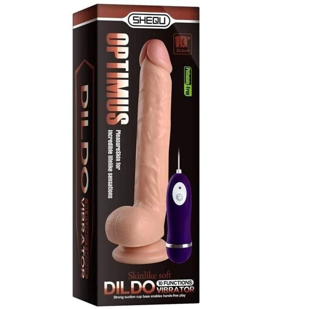 Xise Optimus Strapon 28 cm Belden Bağlamalı Titreşimli Realistik Penis