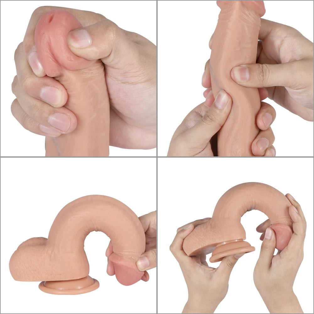 Shequ Dildo Series Bill 23 Cm Realistik Penis SQ-WBC10044