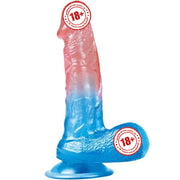 Lovetoy Dazzle Studs Dildo Curve 19 cm Jel Doku Realistik Penis