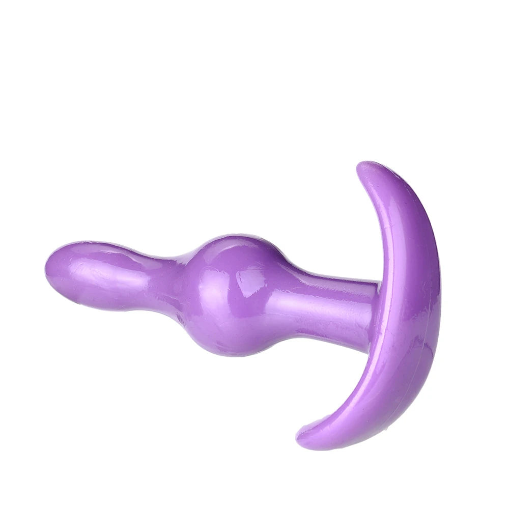 Frowzer Anal Fantasy Two Ribbed Silikon Anal Alıştırıcı Plug-Purple
