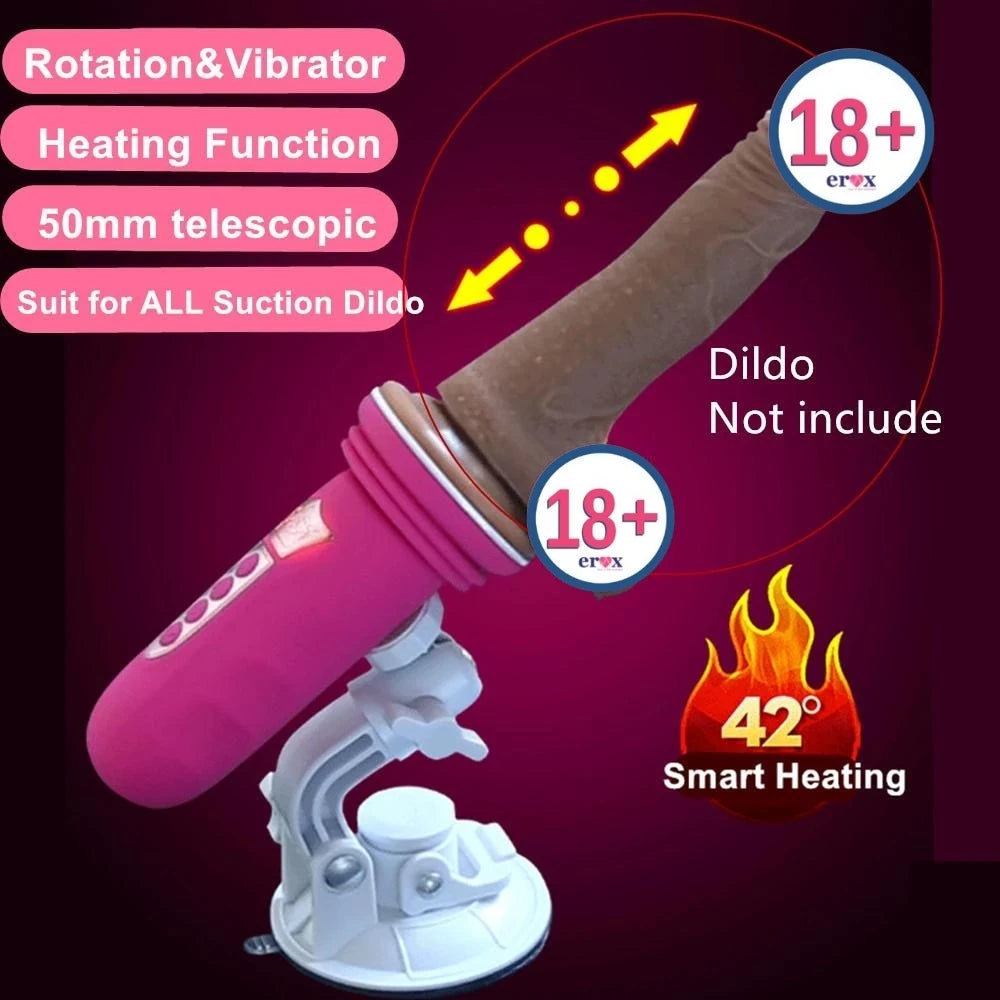 Frowzer Suction Cup Sex Machine Realistik Penis Uyumlu Seks Makinesi-Purple