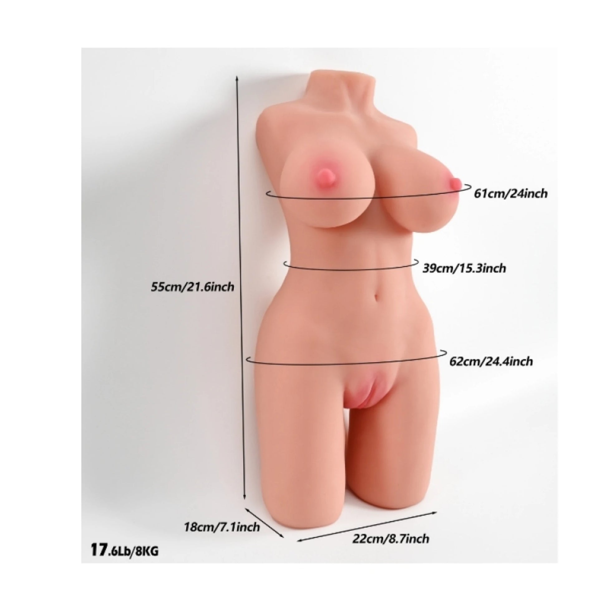 The Masturbation Join Yarım Vücut Mastürbatör 8 Kg.