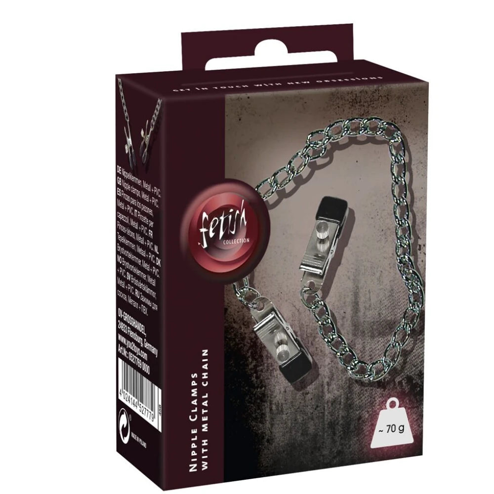 Fetish Collection Boob Chain Nipple Clamps Göğüs Klipsi