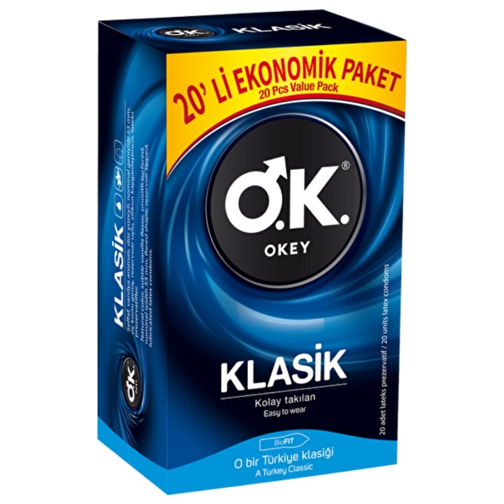 Okey Klasik 20'li Prezervatif