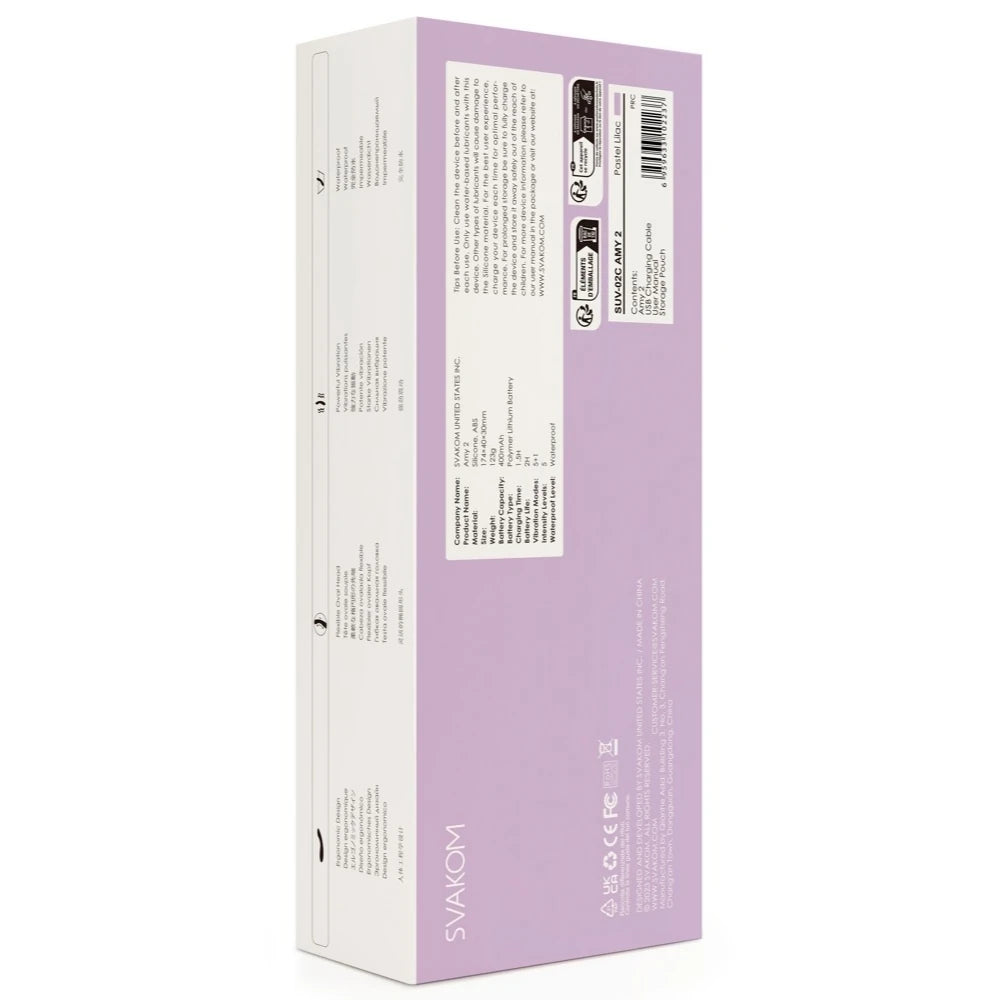 Svakom Amy 2 Flexible G-Spot Clitoral Vibratör