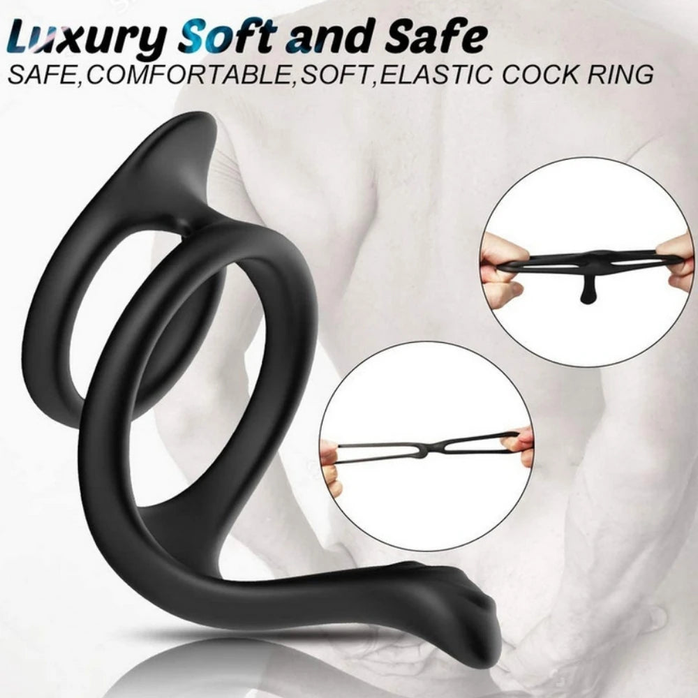 Frowzer Tail Perine Testis Destekli Esnek Penis Halkası