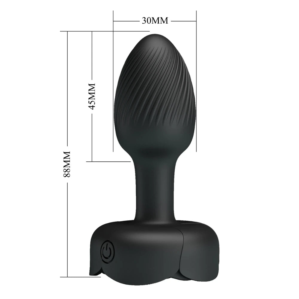 Pretty Love Olman Titreşimli ve Led Işıklı Anal Plug BI-040184