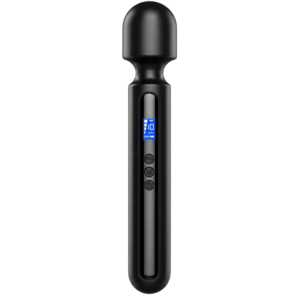 Shumix Oem Flexible Head 10 Mod Masaj Wand Vibratör-Black