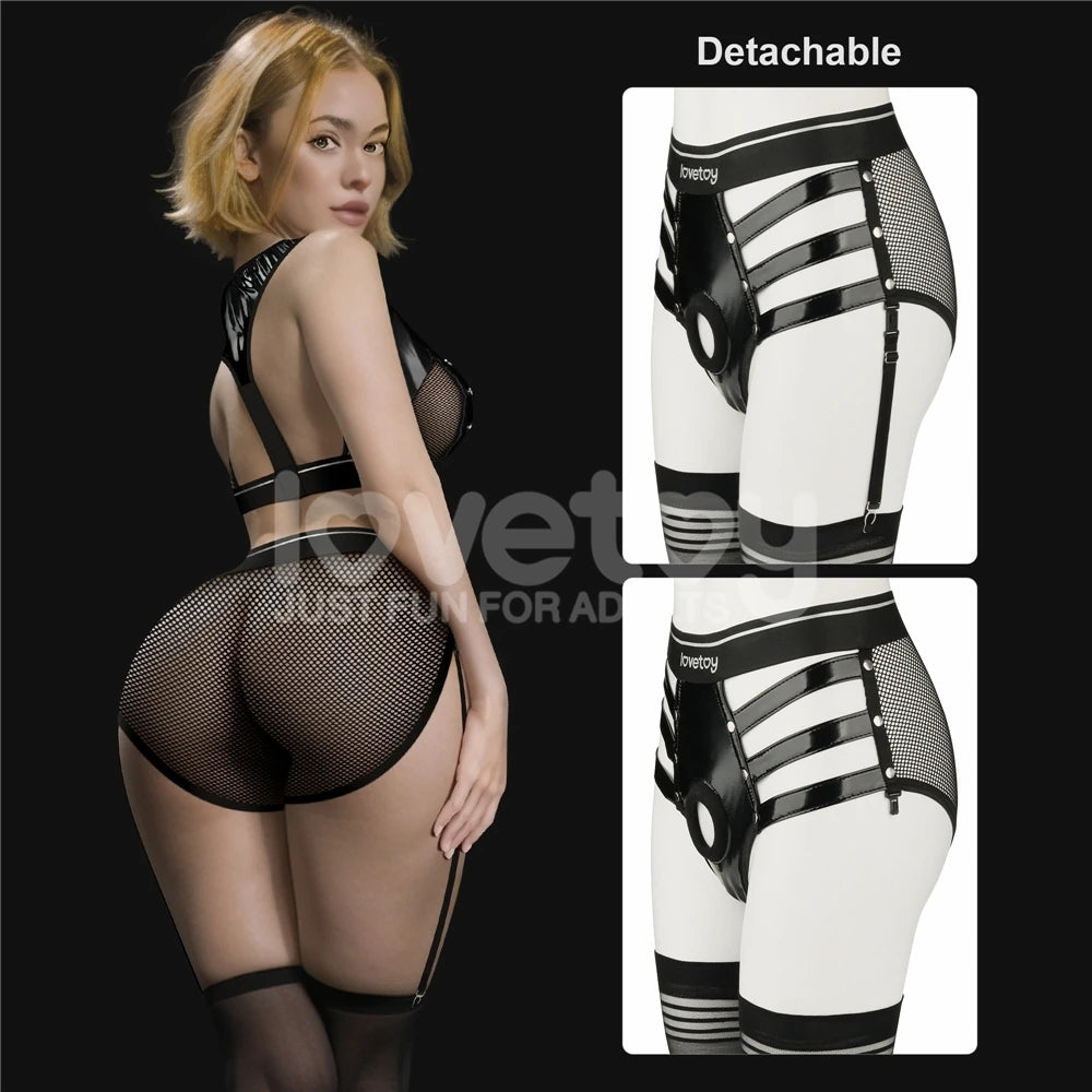 Lovetoy Rebellion Reign Iconic Harness Strap on Set LV781001A XS/S